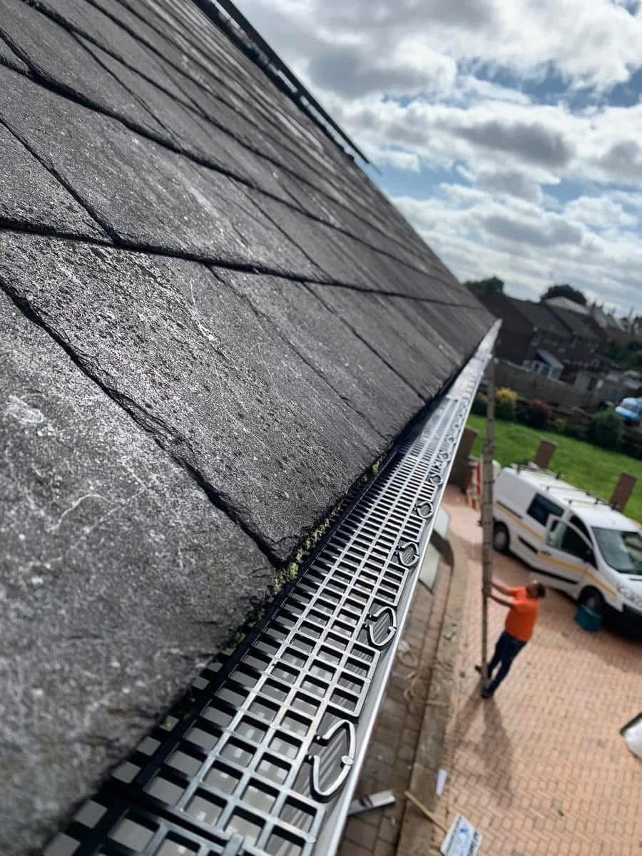 Gutter installation project in Ivybridge